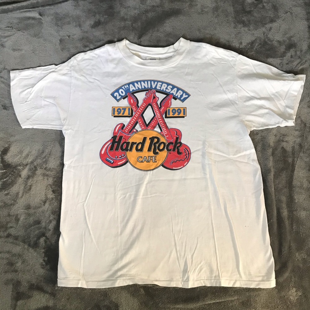 1991 20th Anniversary Hard Rock Cafe Tee